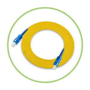 FTTH SC UPC SC UPC 3M Gigabit  9/125 Single Mode Simplex Fiber Optic Cable Jumper 3M SC Fiber Optic Patch Cord