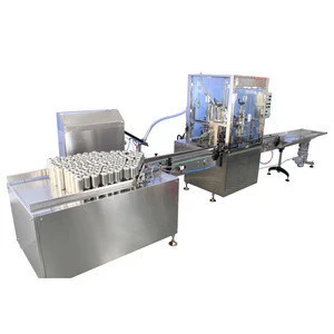 Full automatic Aerosol filling machine production assemble line cans filling machine manufacturer