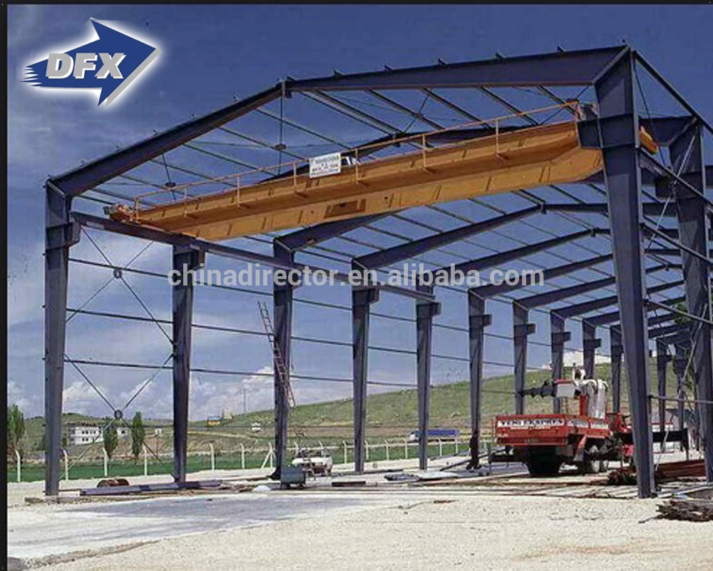 gable frame light metal building prefabricated industrial steel structure warehouse for sale