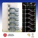galvanized outdoor steel staircase/metal stair