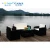 Import Garden Furniture Outdoor Low Price PP Injection Wicker Garden Outdoor Plastic Rattan Sofa Set from China