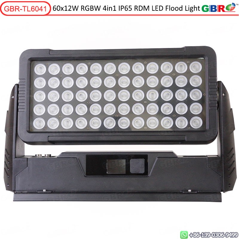 GBR-TL6041 60x12W RGBW 4in1 Outdoor IP65 LED Flood Wall Washer Light