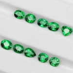 gemstone jewelry factory wholesale luxury oval waterdrop heart shape 0.6-5ct natural stone jewelry green Tsavorit loose gemstone