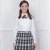 Import Girls White Shirt School Uniform With Pleat Plaid Skirt from China