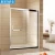 Import glass folding bath one fixed glass sliding rail shower screens from China