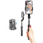 Go pro phone estabilizador mobile 3d bluetooth handheld smooth smart phone tracking selfie stick stand pocket gimbal stabilizer