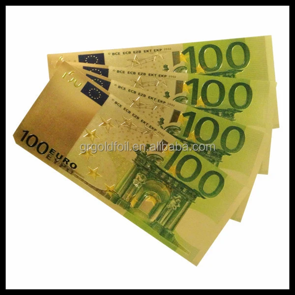 Gold foil 24k pure gold banknotes gift and craft souvenir banknotes