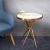 Import Gold metal round Tempered glass coffee tables from China