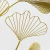 Import Golden line leaves metal wall decor tree iron Bedroom office exquisite pattern metal decorative wall art from China
