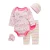 Import Good price China infant clothes 100% cotton gift set 4 in 1 baby clothing set baby bodysuit from China
