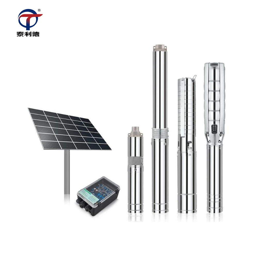 Good quality factory directly sale submersible deep well solar powered water pumps