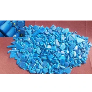 Good Quality recycled HDPE blue drum plastic scraps From Germany