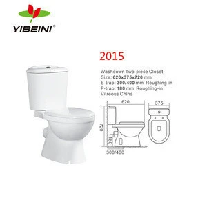 Good quality wholesale bathroom ceramic two piece toilet bowl