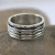 Import Gorgeous spinning ring silver meditation ring Anxiety worry fidget spinner band wholesale sterling silver jewelry spinner ring from India