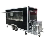 Green tea fast food van for sale trailer snacks the sell used