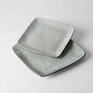 Guangdong Wholesale Ceramic Dishes Plates Restaurant Ceramic Square Plates