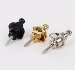 Guitar Strap Lock Straplock Button Round Head Lock for all Acoustic Electric Bass Guitar 3 Colors