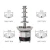 Import GZKITCHEN 5 Tiers Chocolate Fountain Party Hotel Commercial Chocolate Waterfall Fountain Food Processor CE Certificate 110V/220V from China