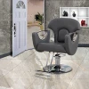 Hair salon chair. Barber shop hair salon special chair. Simple modern hair salon cutting chair. High-grade adjustable height