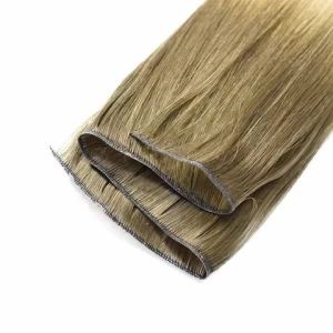 Haiyi Custom Invisible Hair Weft Flat Silk Genius Weft Hair Extensions
