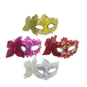 Halloween Cosplay mask glitter party mask plastic  butterfly Carnival Mask