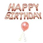 Happy birthday decoration party supplies happy birthday banner latex confetti balloons tassel party set