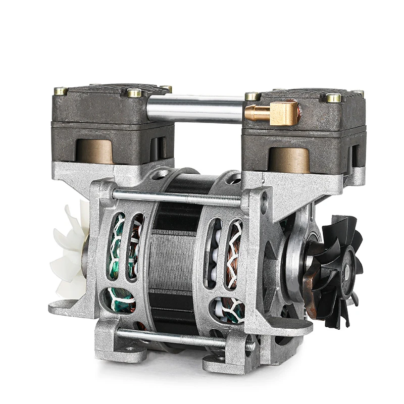 HC80A2 New Small Oil-free Piston Vacuum Pump 100W Air Piston Vacuum Pump for Laboratory Use