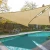 Import HDPE with UV 3*6m 185g beige color outdoor sun shade sail from China