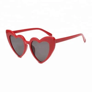 Heart shaped sunglasses women 2018 vintage cat eye sun glasses uv400 S028