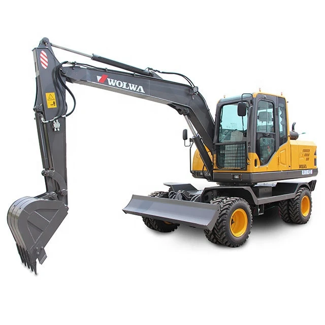 heavy digging machinery wheel excavator 8 t for sale