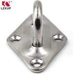 Heavy Duty Stainless Steel Diamond Pad Eye Plate Hammock Kits Marine Boat Yacht 6mm Deck Mooring Diamond Pad Eye Plate