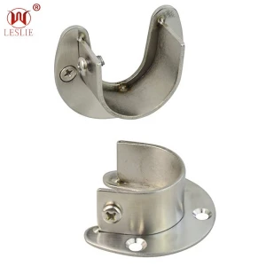 heavy duty wooden metal heavy duty closet rod holder for boutique store flange tube end support other furniture hardware