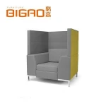 High Back Chesterfield Modern Hotel Sofa With SS