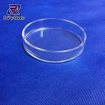 High purity round clear quartz glass petri dish