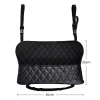 High Quality Black Leather 36*26cm Auto Car SUV Seat Gap Storage Bag Organizer Filler Handbag Holder