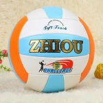 High quality cheap price customized logo standard size 5 soft microfiber volleyball