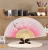 Import High quality Chinese silk fan with bamboo ribs from China