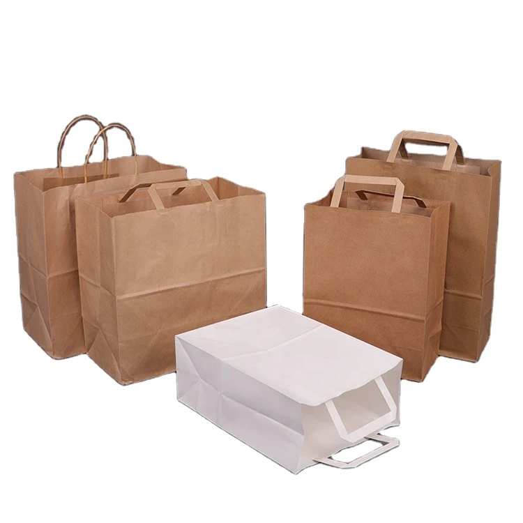 High-quality degradable wine paper bags Custom shopping paper bag with handle