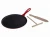 Import High Quality Enamel Cast Iron Fry pan Tawa Pan Pancake Round comal/Griddle Crepe Pan with Wood Spatula and Scraper from China