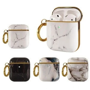 High Quality For Airpods headset Accessories Marble Pattern Hard Headphone Cases Airpods Case