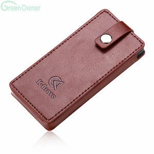 High quality genuine leather pouch for iPod, leather phone pouch case bag, MP3/MP4 leather case