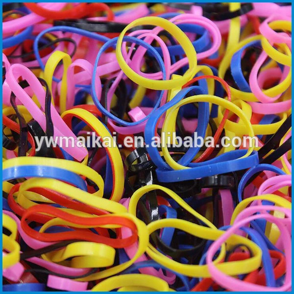High quality girls multi-colors rubber elastic hair band