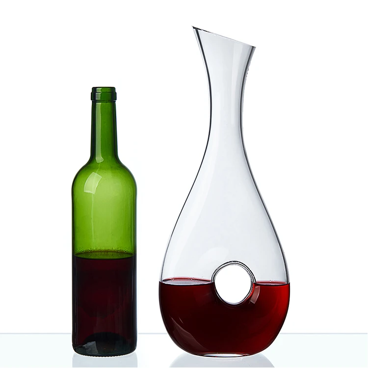 High Quality Hand Blown Popular Lead Free Crystal Wine Decanter Glass Set