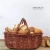 Import High quality handmade oval willow wine wicker picnic basket with handle from China