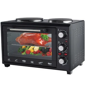 High Quality Kitchen Electric Oven with two hotplate 28L toaster oven convection oven