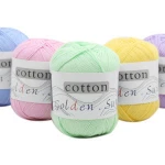 High quality milk cotton yarn 100% cotton crochet yarn different colors available 8ply yarn for scarf