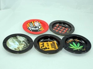 high quality new arrival metal tinplate ashtray factory from China