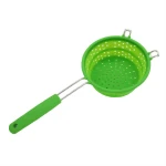 High Quality Silicone Collapsible Colander Foldable Over Sink Strainer