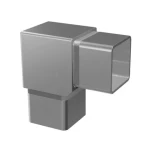 high quality stainless steel 45 90 degree square tube pipe connector elbow