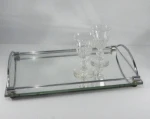 High quality vietnam handcrafted red lacquered serving tray in Custom Size